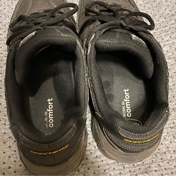 Skechers Steel Toe Cankton ST Work Relaxed Fit Sneakers - Men’s 9 w/ Insoles - Picture 8 of 15